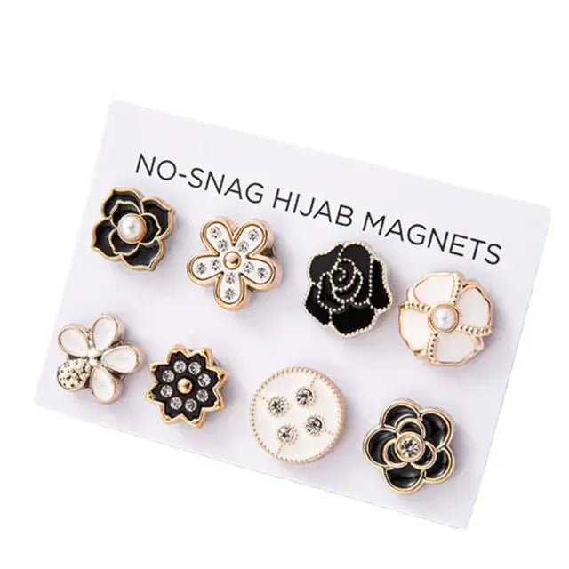 Floral Hijab Magnet set