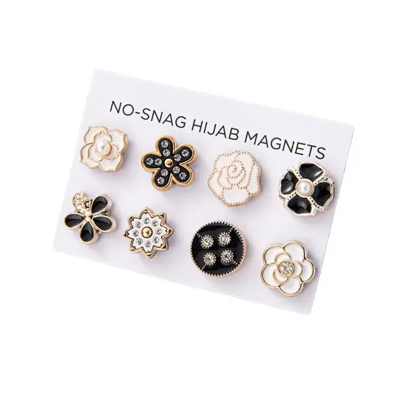 Floral Hijab Magnet set